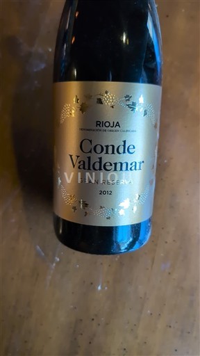 La Rioja Rioja Conde Valdemar Gran Reserva 2012