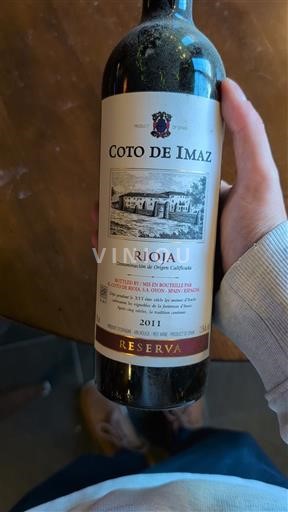 La Rioja Rioja Coto de Imaz Reserva 2011
