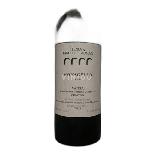 Pouilles Primitivo di Manduria Tenuta parco dei Monaci Monacello 2021