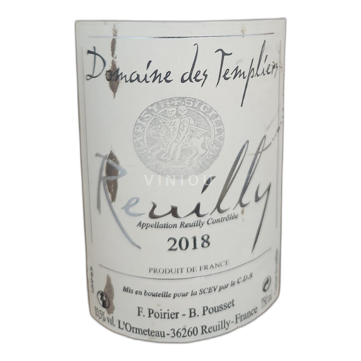 Thung lũng sông Loire Reuilly Domaine des Templiers 2018