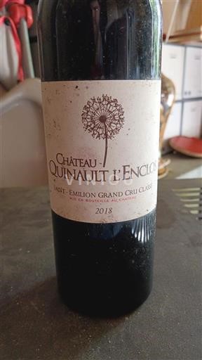 Burdeos Saint-Émilion Grand Cru Classé Quinault L'Enclos 2018