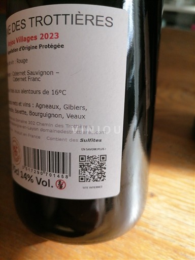 Loiredalen Anjou Villages Domaine Des Trottières 2023