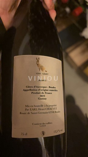 Thung lũng sông Loire Côtes-d'auvergne Henri Chauvet Abrupts 2023