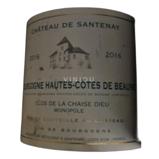 Borgonha Hautes-Côtes de Beaune Chateau de Santenay Clos de la Chaise Dieu Monopole 2016