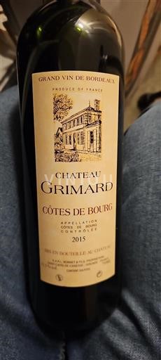 Burdeos Côtes-de-bourg Château Grimard 2015
