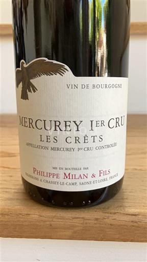 Bourgogne Ikke specificeret Premier Cru Philippe Milan & Fils Les Crêts 2023