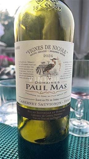 Languedoc ja Roussillon Pays d'Oc Paul Mas Vignes de Nicole 2024