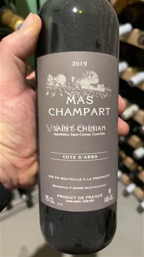 Лангедок Сен-Шињан Mas Champart Cote d'Arbo 2019