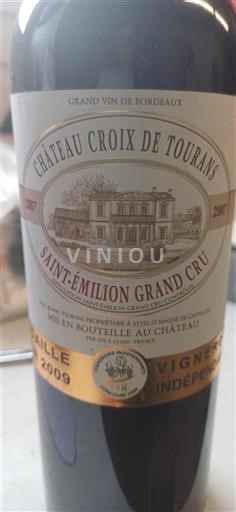 Bordeaux Saint-Émilion Grand Cru Château Croix de Tourans 2007