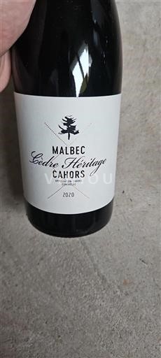 Sudoeste Cahors Cèdre Héritage 2020