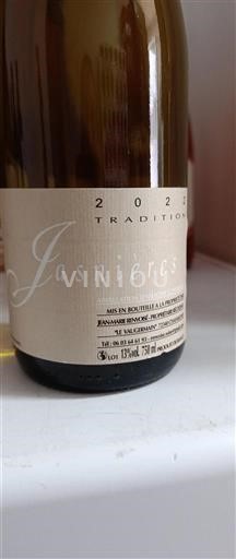 Loire Valley Jasnières Pascal Janvier Tradition 2021