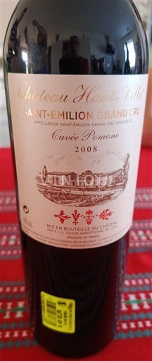 Bordeaux Saint-Émilion Grand Cru Grand Cru Château Haut-Tilley Pomone 2008