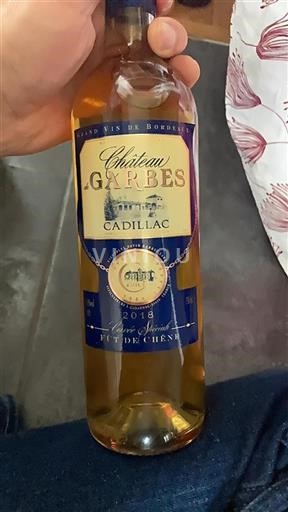 Bordeaux Cadillac Château Garbes Spéciale 2018