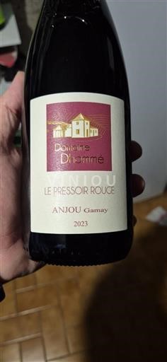 Loiredalen Anjou Domaine Dhommé Le Pressoir Rouge 2023
