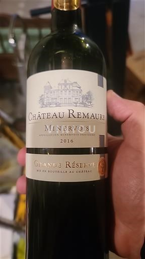 Languedoc Minervois Château Remaury Grande Réserve 2016