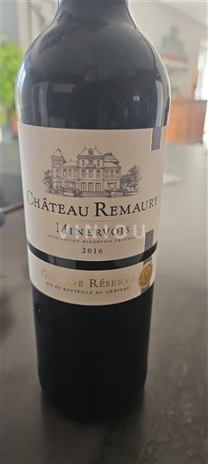 Languedoc Minervois Château Remaury Grande Réserve 2016