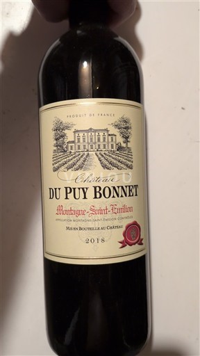 Bordeaux Montagne-saint-émilion Château Puy Bonnet 2018