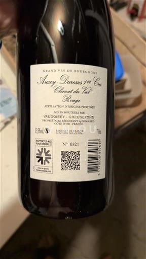 Burgund Auxey-Duresses Premier Cru Domaine Vaudoisey Creusefond Climat du Val 2023