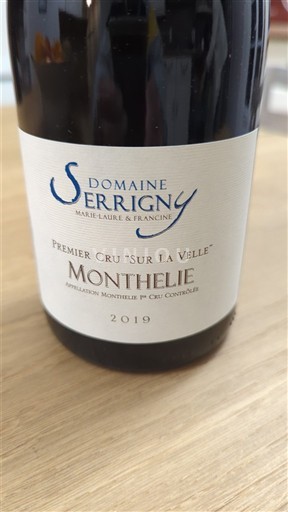 Burgundija Monthélie Premier Cru Domaine Serrigny Sur La Velle 2019