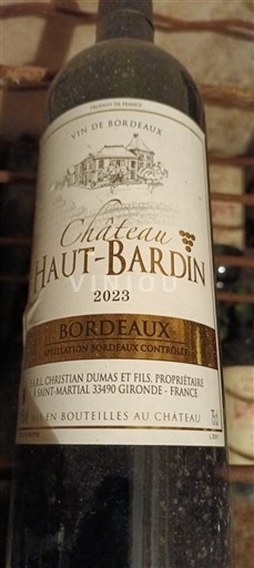 Burdeos Bordeaux Château Haut Bardin 2023