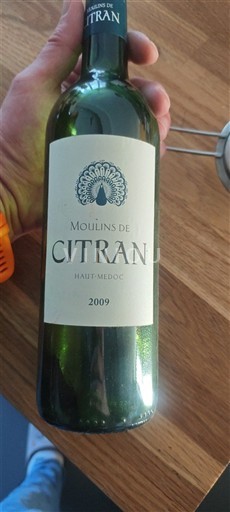 Bordeaux Haut-Médoc Château Citran Moulins de Citran 2009