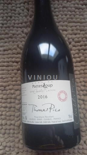 Burgundsko Chablis Domaine Pattes Loup 2016