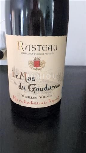 Rhône Valley Rasteau Le Mas du Goudarceau Vieilles Vignes 2020