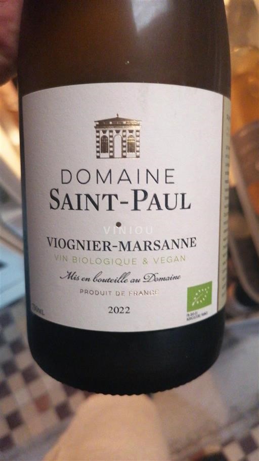 Languedoc No especificado Domaine Saint-Paul Viognier-Marsanne 2022