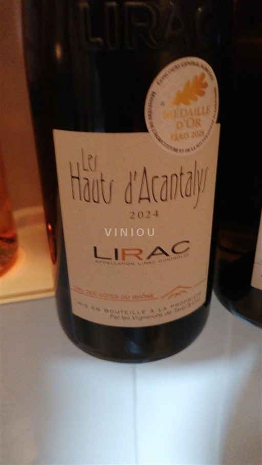 Thung lũng Rhône Lirac Les Hauts Acantalys 2024