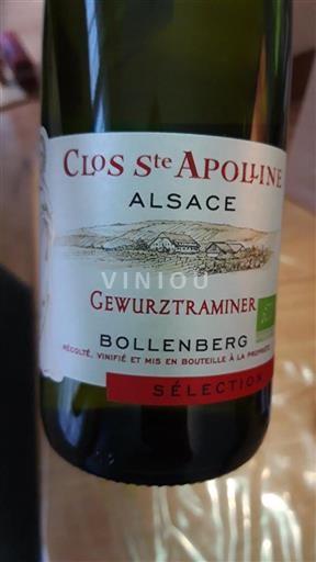 Alsace Gewurztraminer Clos Ste Apolline Bollenberg Sélection 2019