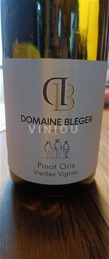 Alzacija Pinot sivi Domaine Bleger Pinot Gris Vieilles Vignes 2024