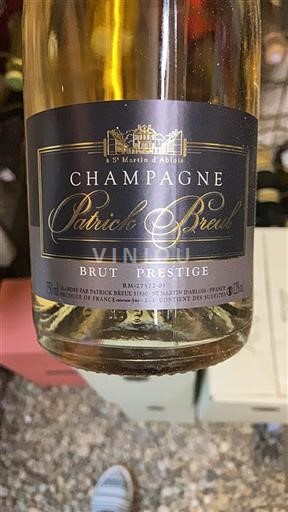 Champaña Champán Patrick Breul Brut Prestige Sin añada