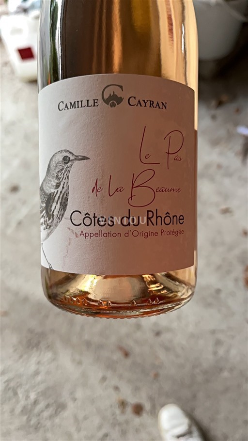 Valle del Ródano Côtes del Ródano Camille cayran Le Pas de la Beaume 2024