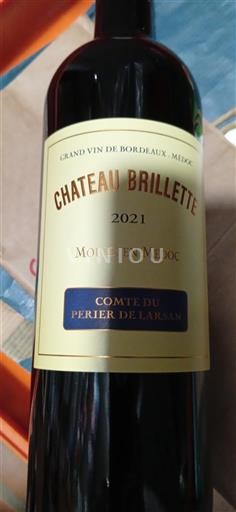 Bordeaux Moulis-en-Médoc Château Brillette Comte du Perier de Larsan 2021