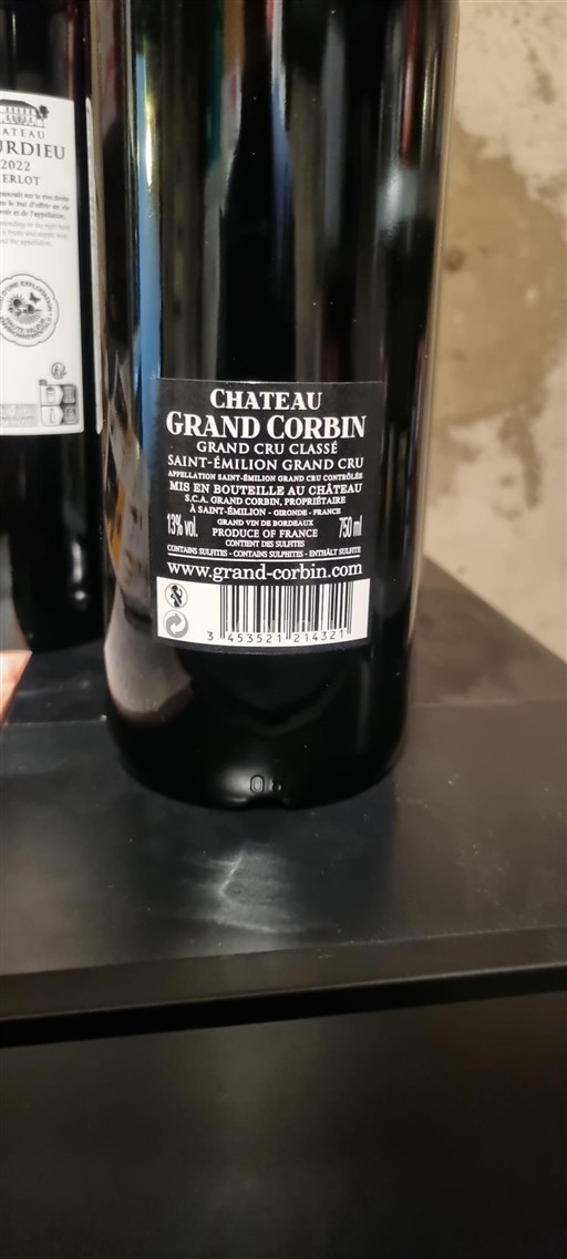 Bordeaux Saint-Émilion Grand Cru Grand Corbin 2012