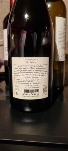 Beaujolais Chiroubles Côte Bel Air Chronobles 2024