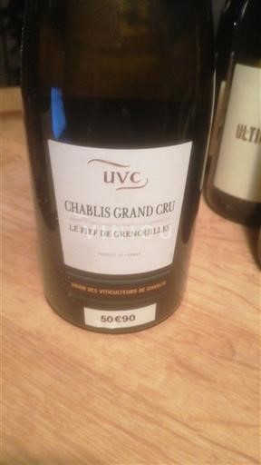 Bourgogne Chablis Grand Cru Union des Viticulteurs de Chablis Le Fief de Grenouilles 2018