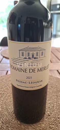 Bordeaux Pessac-Léognan Merlet 2021