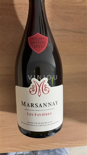 Bourgogne Marsannay Château Marsannay Les Favières 2022