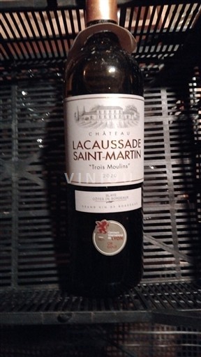 Bordeaux Côtes-de-Blaye Lacaussade Saint-Martin Trois Moulins 2020