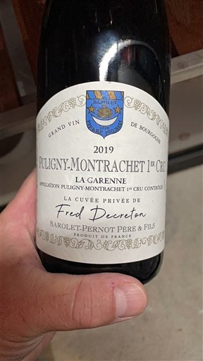 Bourgondië Puligny-Montrachet Premier Cru Barolet-Pernot Père & Fils La Garenne 2019