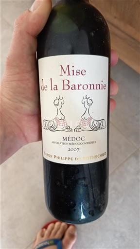 Burdeos Médoc Baron Philippe de Rothschild Mise de la Baronnie 2007