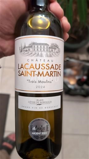 Burdeos Blaye-Côtes de Burdeos Lacaussade Saint-Martin Trois Moulins 2024
