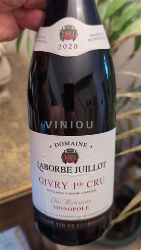 Burgundy Givry Premier Cru Domaine Laborde Juillot Clos Marole Monopole 2020