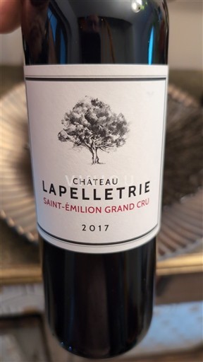 Bordeaux Saint-Émilion Grand Cru Grand Cru Château Lapelletrie 2017