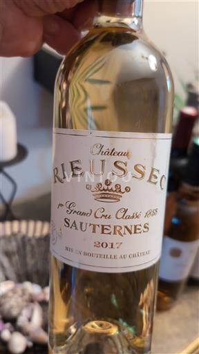 Bordeaux Sauternes Premier Cru Château Rieussec 2017