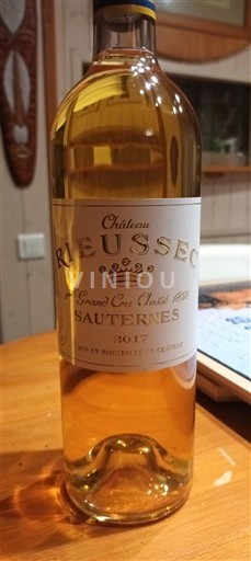 Bordeaux Sauternes Premier Cru Château Rieussec 2017
