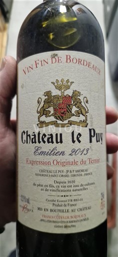 Bordeaux Francs-côtes-de-bordeaux Château Le Puy Émilien 2013