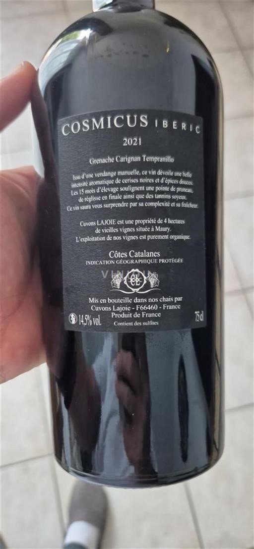 Languedoc ja Roussillon Katalonianrinteet Cuvons Lajoie Cosmicus Iberic 2021