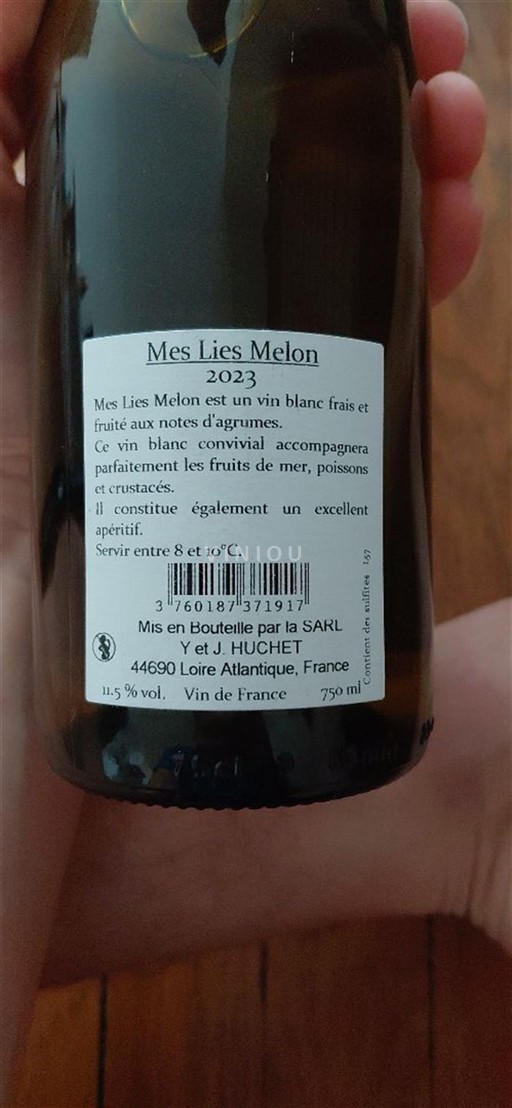 Loire-dalen Y et J. Huchet Mes Lies Melon 2023